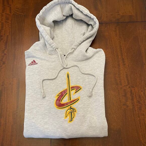 Adidas NBA Cavalier James 23 Men's Hoodie Gray Size Small - Picture 3 of 9